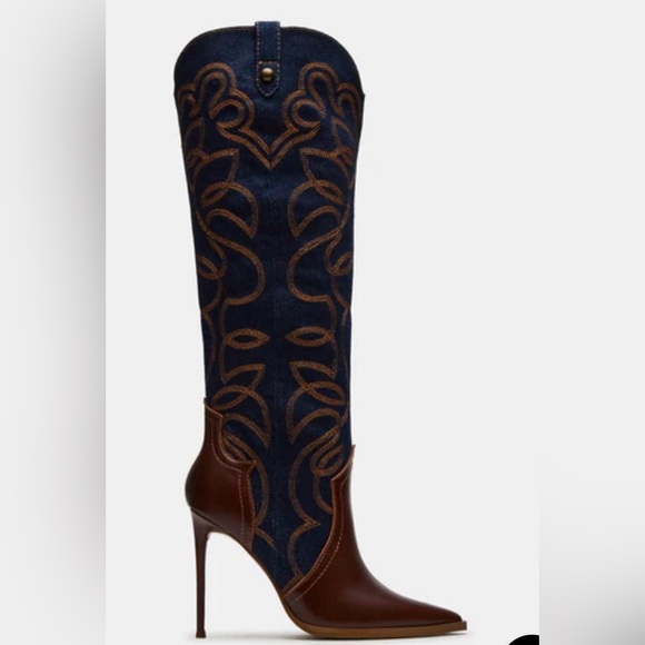 Steve Madden Shoes - Tyrant western denim boot